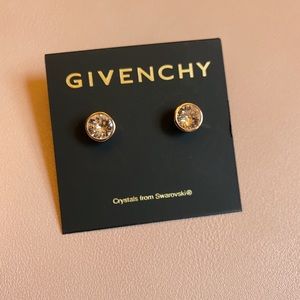 Rose gold pink Swarovski crystal earrings